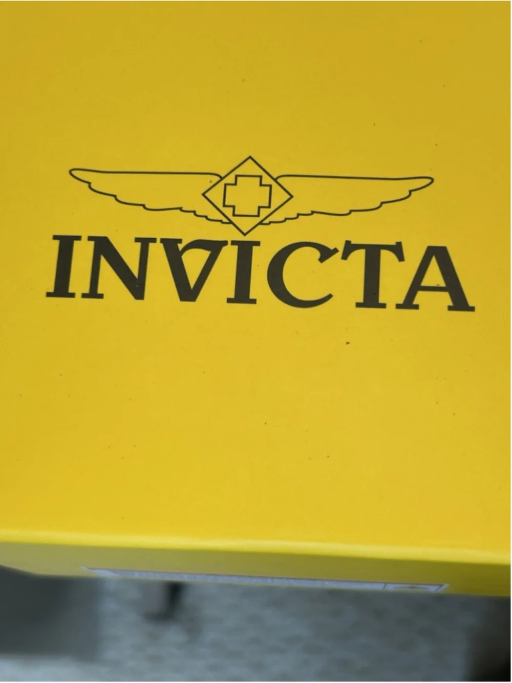Invicta Silver Watch with Black Frame Water Resistant Quartz #48723